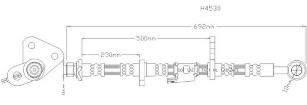 NELSON STOKES HOSE HON CIVIC EK# FRH 95-00