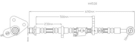NELSON STOKES HOSE HON CIVIC EK# FRH 95-00