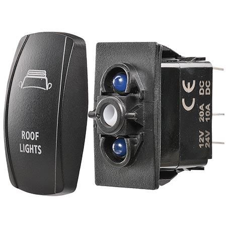 Narva ROCKER SWITCH BASE ON/OFF LED BLUE