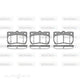 BRAKE PADS REAR SUITABLE FOR TOYOTA LEXUS 05> - P10813.02