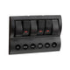 Narva 6 WAY ROCKER SWITCH PANEL OFF/ON SPST RED LED WITH FUSE PROTECTION (CO