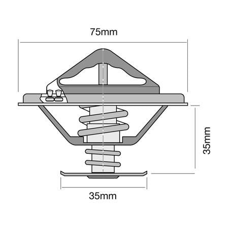 Tridon Thermostat 75mm - 82 Degrees C TT372-180