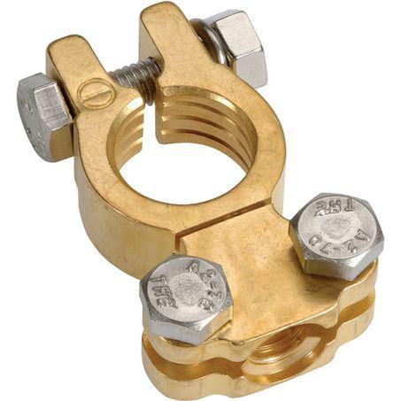 PROJECTA Battery Terminal Forged Brass Saddle Negative 1pk