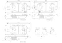 DISC BRAKE PAD BREMBO REAR HOLDEN COMMODORE ZB P59090N