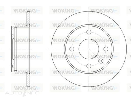 BRAKE DISC FRONT FORD ESCORT MK3 240mm - D6095.00