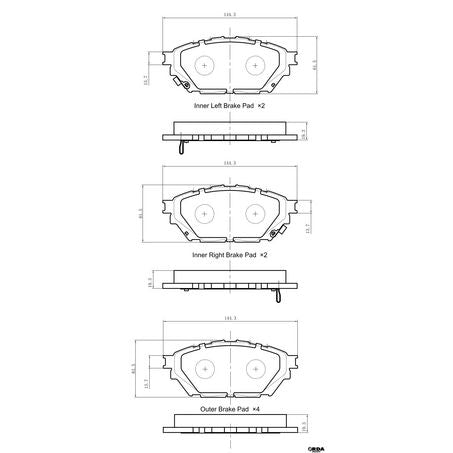RDA Brakes Extreme Heavy Duty Brake Pad Set RDX2438SM