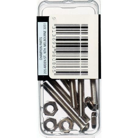 CHAMPION AUTO PARTS Champion Screw & Nut Pack Fine Thread 10/32in. x 1-1/2in. BH086