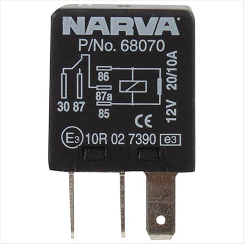 RELAY-MICRO 5PIN 20/10A CHGE OVR 68070