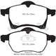 RDA PHANTOM CERAMIC BRAKE PAD SET HOLDEN OPEL SUBARU RDC1510