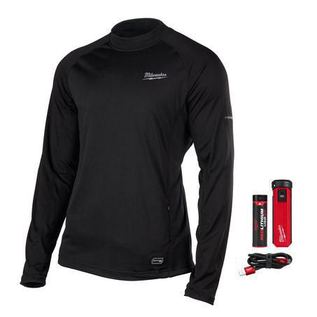 Milwaukee Redlithium USB Heated Base Layer Black XXL L4HBLBLACK301XXL