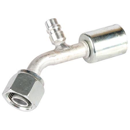 Atco Aluminium Fitting # 8 FOR - Beadlock #8 45° With R134a Port BLX1312-3