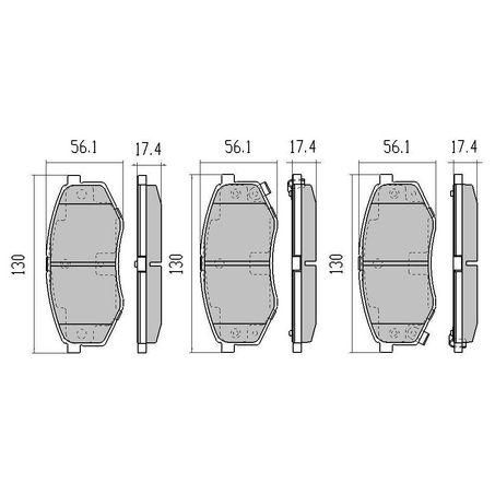 RDA PHANTOM CERAMIC BRAKE PAD SET HYUNDAI KIA SPORTAGE RDC2169