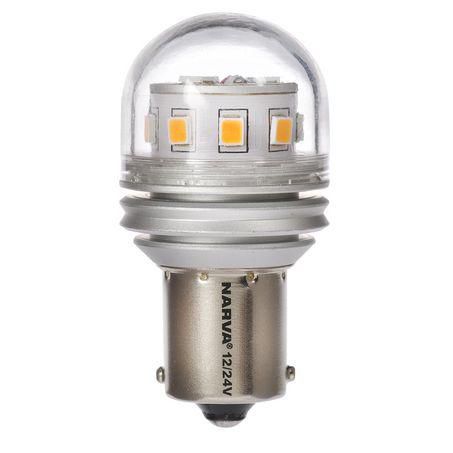 Narva 12/24V Gen III LED BA15S P21W Globes (2) 18262BL
