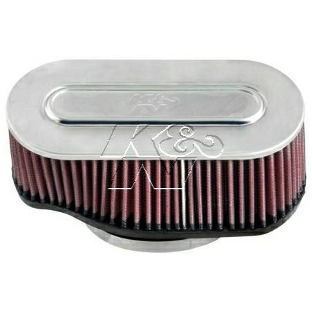 K&N Air Filter Flame Arrestor - Oval Flange Oval Tapered 59-5020