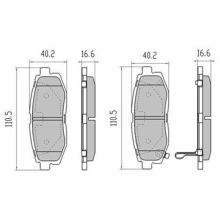 RDA PHANTOM CERAMIC BRAKE PAD SET SUBARU TOYOTA RDC2092