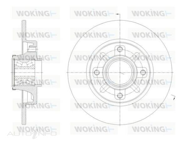 BRAKE DISC CITROEN 244mm