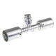 OEX Steel Fitting # 8 Splicer Beadlock #8 Straight With R134a Port