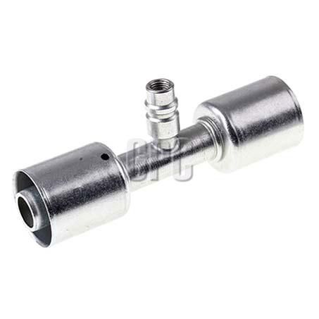 Atco Steel Fitting # 12 Splicer Beadlock #12 Straight With R134a Port SBX6104-3