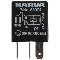 Narva Micro Relay 24V Change Over 10/5A - Resistor Protected