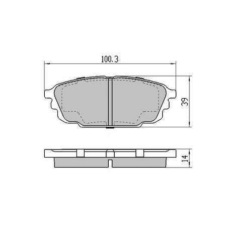 RDA PHANTOM CERAMIC BRAKE PAD SET FORD MAZDA RDC1359