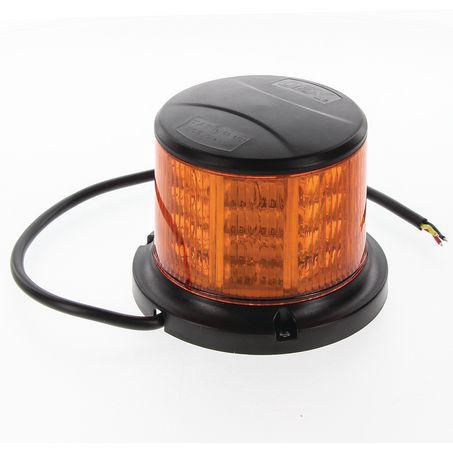 OEX Tall Amber LED Beacon 12V/24V Class 1 - Fixed Mount with Base Plate ACX5723B