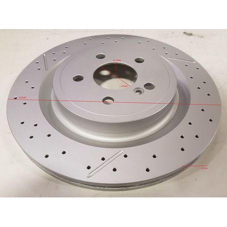 Rotor 330x41.5x22 R Mercedes CLA45 Slotted BR2699