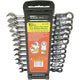 T & E TOOLS T&E Flex-Head Gear Wrench Set Metric 12pc 13999