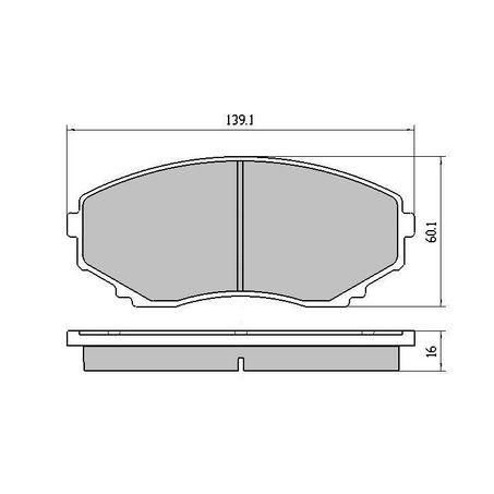 RDA BRAKES RDA Phantom Ceramic Brake Pad Set RDC1274