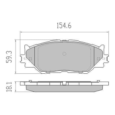 RDA PHANTOM CERAMIC BRAKE PAD SET LEXUS RDC2071