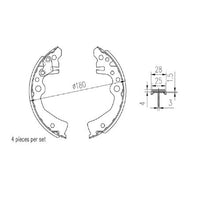 RDA Ceramic Brake Shoe Set - R3000C