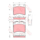 TRW Brake Pad Set (DB1290)