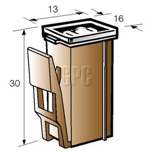 Narva FUSIBLE LINK FEMALE WITH LOCK 25A BROWN 1 PCE