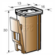 Narva FUSIBLE LINK FEMALE WITH LOCK 25A BROWN 1 PCE