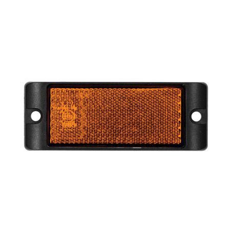 LED AUTO LAMPS Amber Reflector With Mounting Bracket Twin Blister Pack