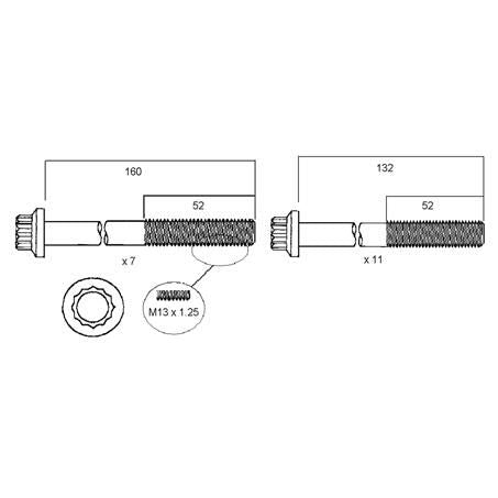 PERMASEAL Cylinder Head Bolt Set