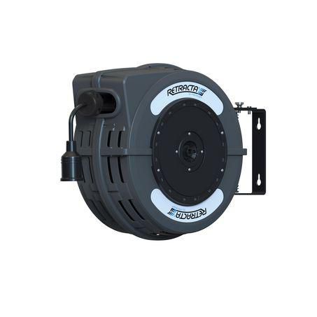 Retracta C1 Series dark grey Electrical Cable Reel, 20m, 10 A, AU flat three pin plug C1EC10A20D-AU