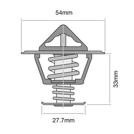Tridon Thermostat 54mm - 77 Degrees C TT330-170