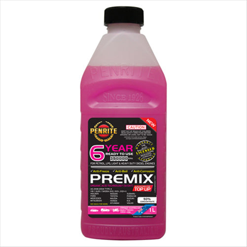 Penrite 6 Year Anti Freeze Anti Boil Coolant Premix 1Ltr