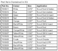 OEX Orifice Tube Kit Contains 56 Pieces