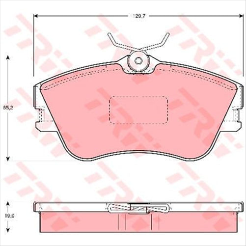 TRW Brake Pad Set (DB1349)