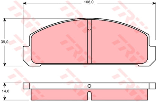 TRW Brake Pad Set (Db153)