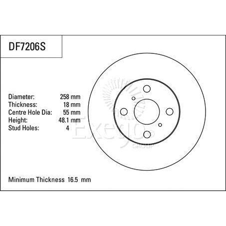 TRW DISC BRAKE ROTOR