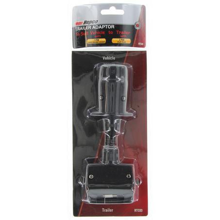 REPCO Trailer Adaptor 7 Pin Large Round - 7 Pin Flat
