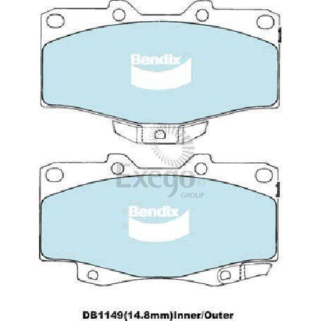 TRW DTEC Brake Pad Set (DB1149)