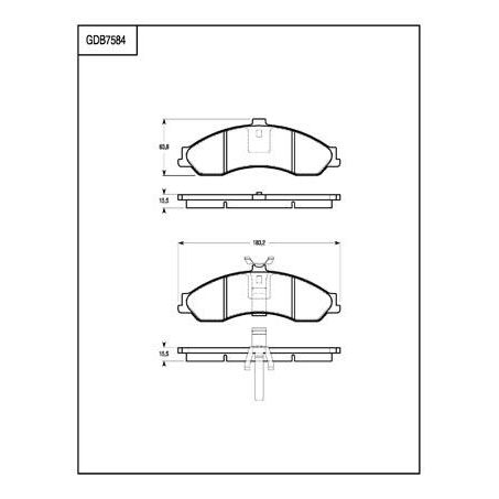 TRW Brake Pad Set (Db1344)