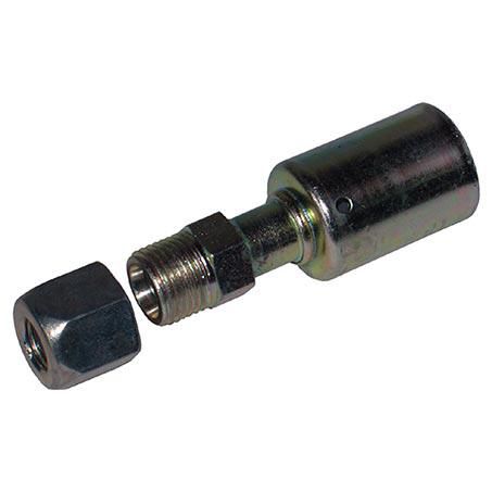 Atco Steel Fitting 12mm Tube Compression - Beadlock #8 Straight SBX3002