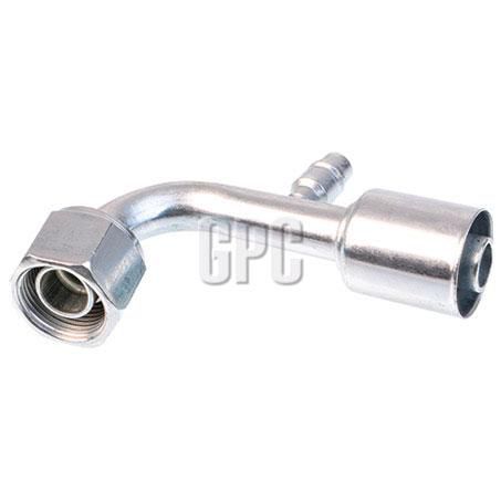 OEX Steel Fitting # 12 FOR - Beadlock #12 90 With R134a Port