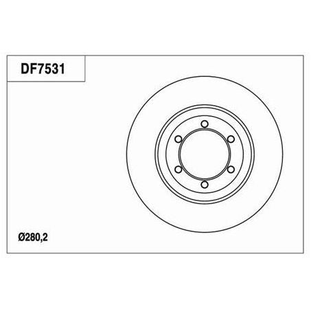 TRW Disc Brake Rotor 280mm x 25.6 Min