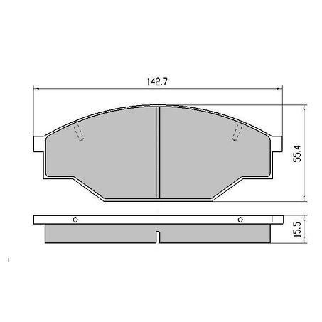 RDA PHANTOM CERAMIC BRAKE PAD SET DAIHATSU HSV TOYOTA RDC318