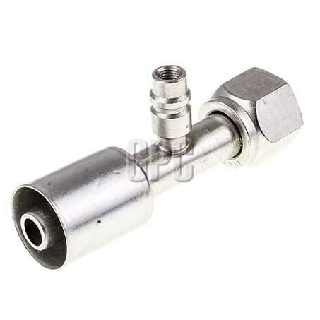 Atco Steel Fitting # 10 FOR - Beadlock #10 Straight With R134a Port SBX1303-3